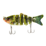 Lixada 6-Segment Fishing Lure 3D Eye Crankbait  10cm