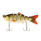 Lixada 6-Segment Fishing Lure 3D Eye Crankbait  10cm