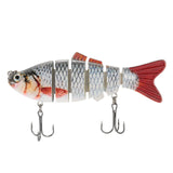 Lixada 6-Segment Fishing Lure 3D Eye Crankbait  10cm