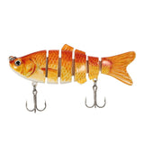 Lixada 6-Segment Fishing Lure 3D Eye Crankbait  10cm