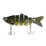 Lixada 6-Segment Fishing Lure 3D Eye Crankbait  10cm