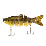 Lixada 6-Segment Fishing Lure 3D Eye Crankbait  10cm